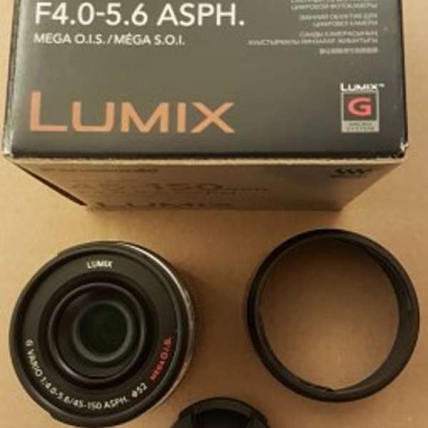 over 95% new Panasonic LUMIX G Vario M43 45-150mm/F4.0-5.6 Mega OIS