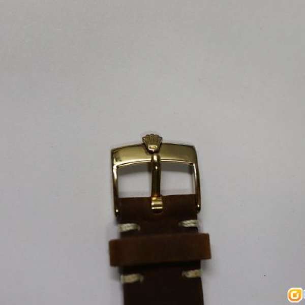 rolex 原裝包金錶扣 +兩條皮帶