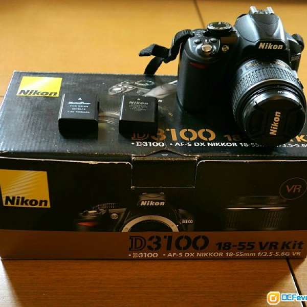 Nikon D3100 with slim D3300 kit lens 18-55 VR