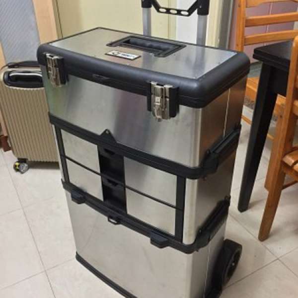 99%新 專業行李箱 工具箱TRINITY 3-in-1 Stainless Steel Suitcase Toolbox（原價$...