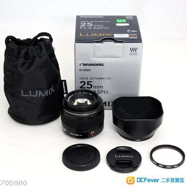Panasonic Leica 25mm f1.4 (DG summilux ASPH)