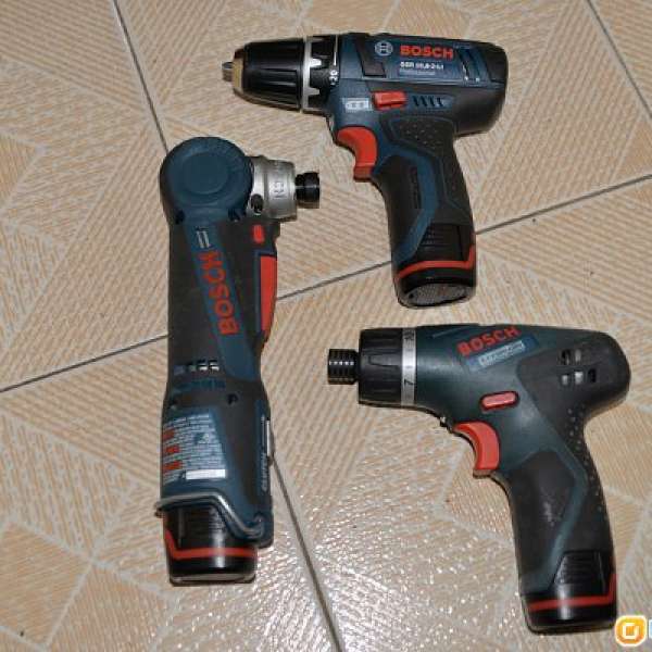 Bosch 10.8v cordless tools 一套三件