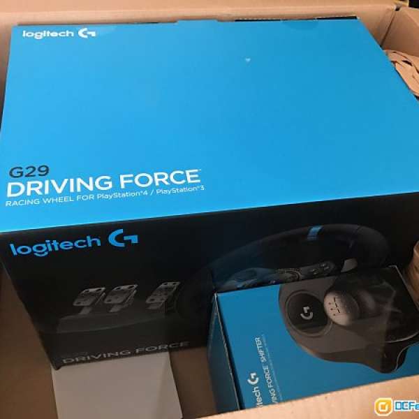 全新 未開盒水貨Logitech G29 + Driving Force變速器套裝 (G29 Wheel 軚盤 + SHIFTER)
