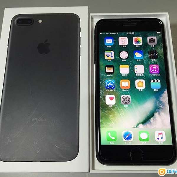 Apple iPhone 7 Plus 5.5  *128GB 香港行貨 啞黑 *99.9%new ! *行保至*1/4/2018！