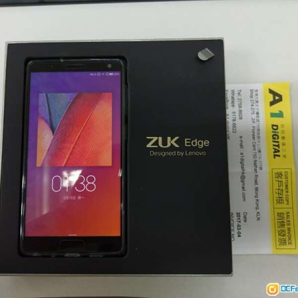 ZUK Edge 6G RAM+64G ROM 黑色 國行 95%新