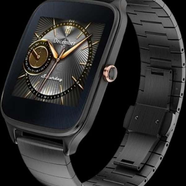 100%全新原裝水貨ASUS ZenWatch 2 (WI501Q)智能手錶Android Wear快充版金屬紳士黑