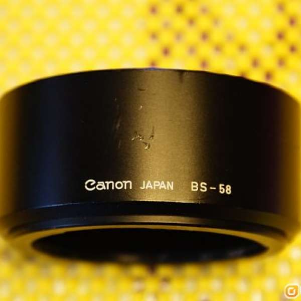 Canon FD 55mm F1.2 原廠遮光罩