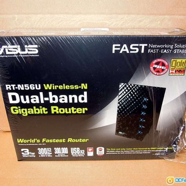 ASUS RT-N56U Dual Band Wireless-N Gigabit Router 靚仔實用雙頻無線路由器