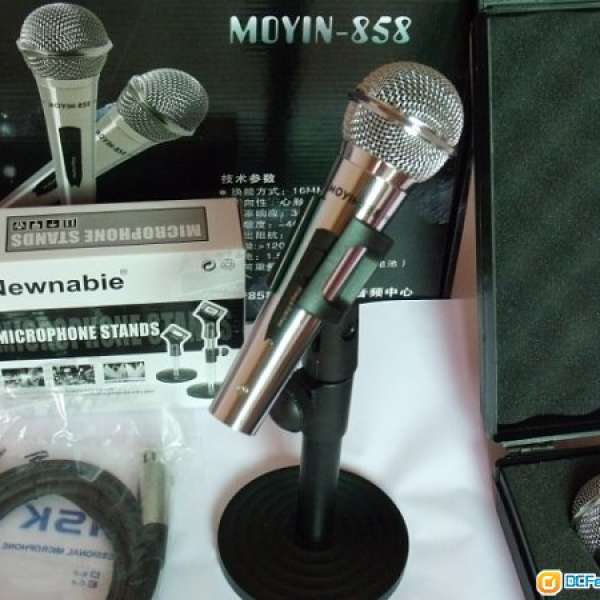 MOYIN 魔音 858 電容 麥克風 咪高峰 話筒 Microphone K歌 唱歌 錄音 聊天 教學 語音