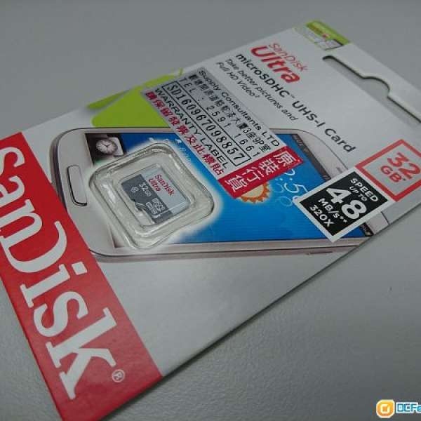 全新 行貨 SanDisk Ultra 32GB 48MB/s 320X TF 記憶卡 (no sd kingston )
