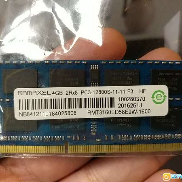 Notebook ram ddr3 4 GB ddr 12800 1600 $120