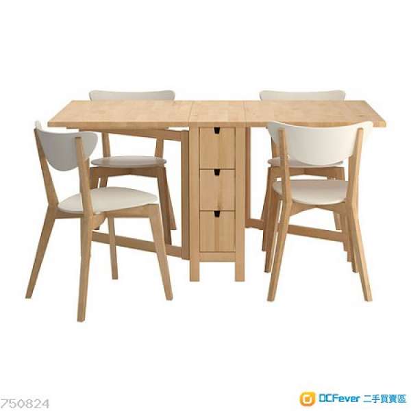 IKEA NORDMYRA 實木餐椅 x2張