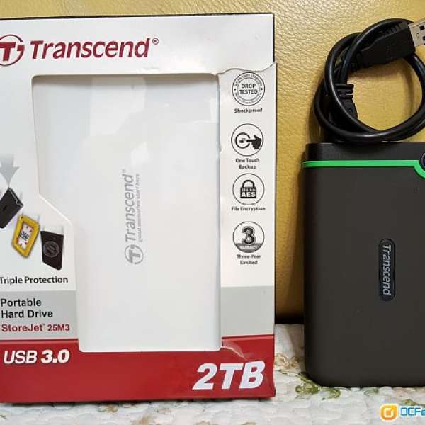 Transcend 2T USB3.0 External Harddisk StoreJet 25M3