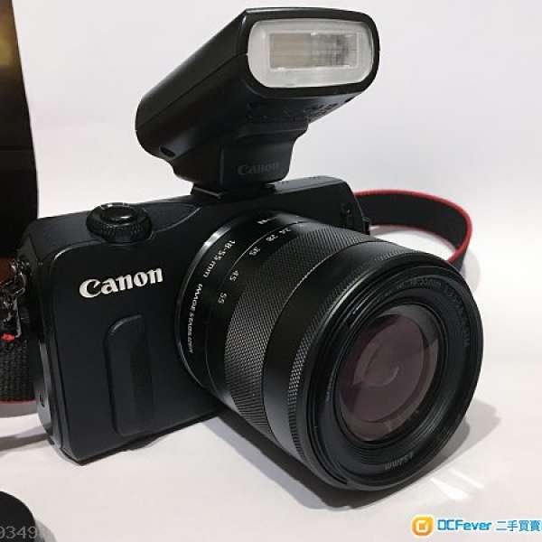 Canon EOS M 連 EF-M 18-55mm f/3.5-5.6 IS STM + 90EX Flash Speedlite
