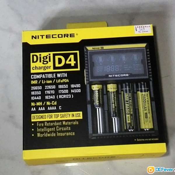 全新 NITECORE 鋰電池义電機 D4