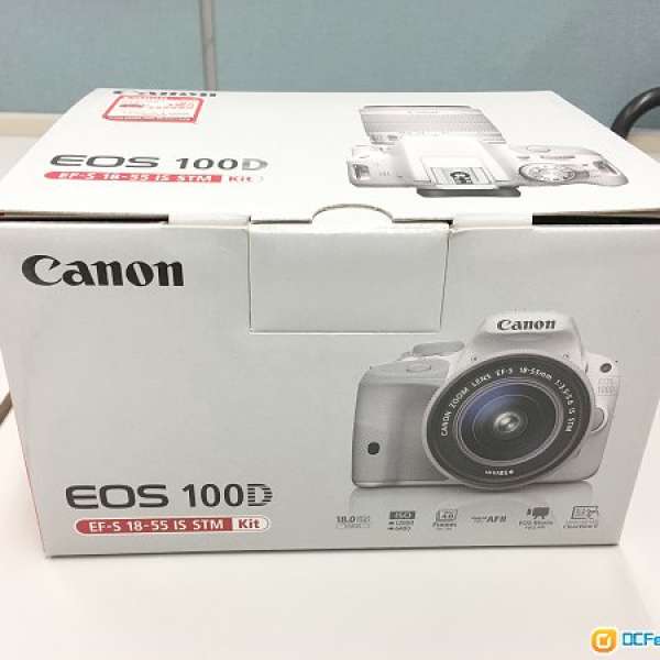 95% 新 Canon EOS 100D Kit 白色 EF-S 18-55 IS