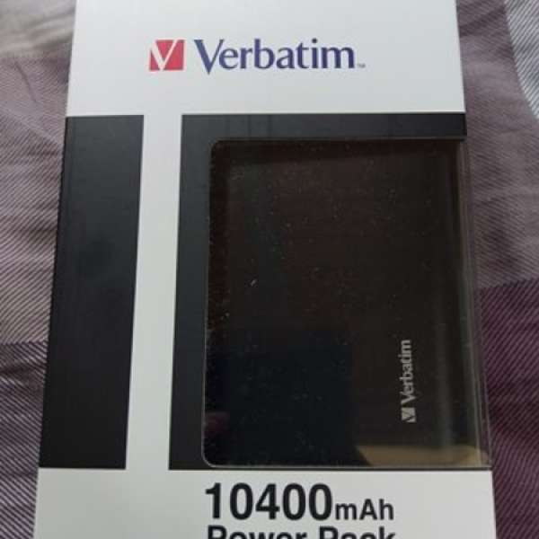 全新黑色Verbatim 10400mAh Power Pack 2.5A Max Output 充電器