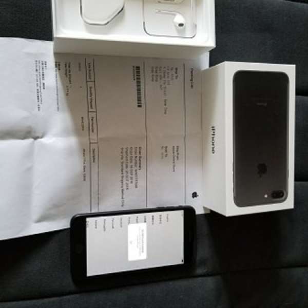 Apple iphone7plus128g啞黑色連AOS單