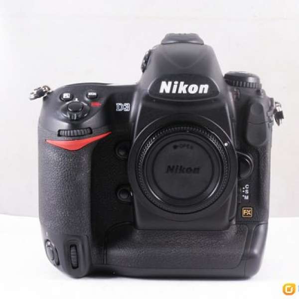 真藏品98%新Nikon D3, 行貨, 快門1.3K 3電+AF-S 24-70mm 2.8 ED G+罕見小灰4可換D7...