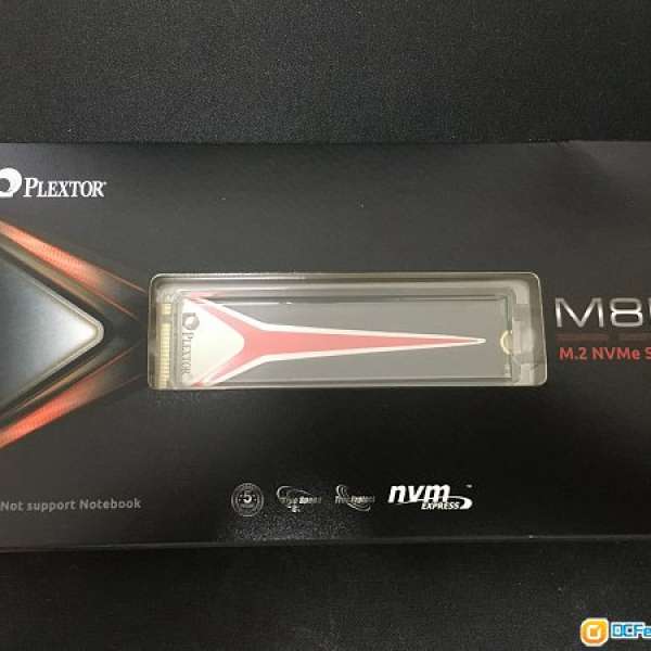 [全新] Plextor M8PeG 256GB PCIe Gen 3 x4 NVMe SSD w/Heat Sink