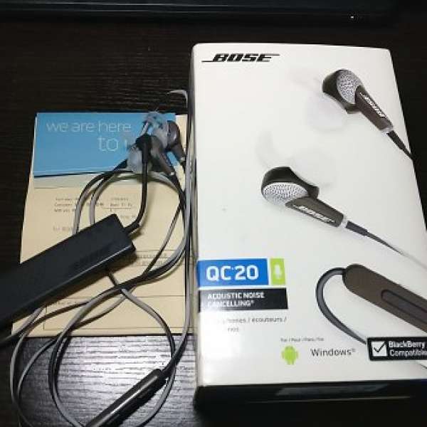 Bose quietcomfort 20 android 降噪耳機 （行貨有單，過保）