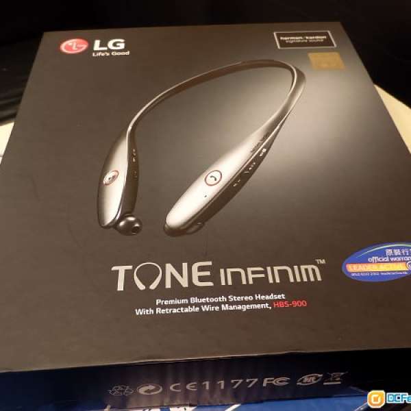 全新行貨 LG Tone Infinim HBS-900 Bluetooth Headset 藍芽耳機 紅黑色