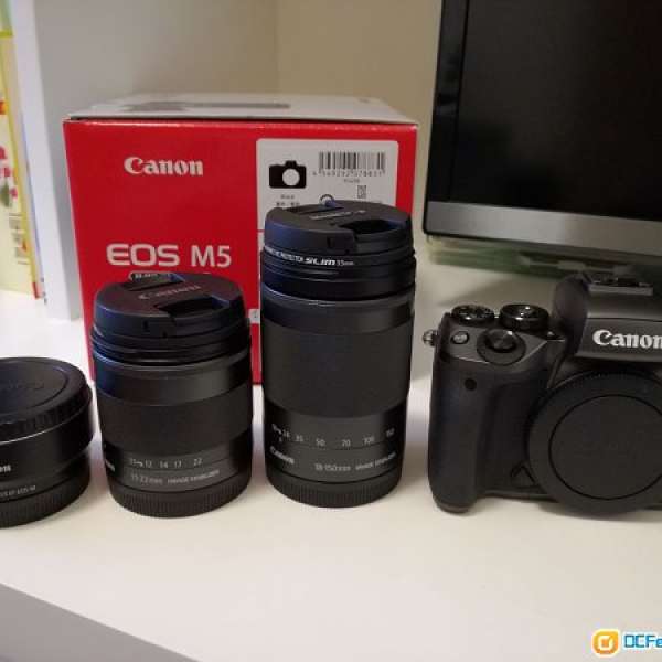 Canon M5 18-150mm Kit ,11-22mm , EF轉EOS-M mount