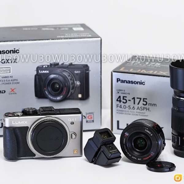 Panasonic GX1X Kit 14-42mm F3.5-5.6; 45-175mm F4-5.6; LVF2 EVF 電子取景器