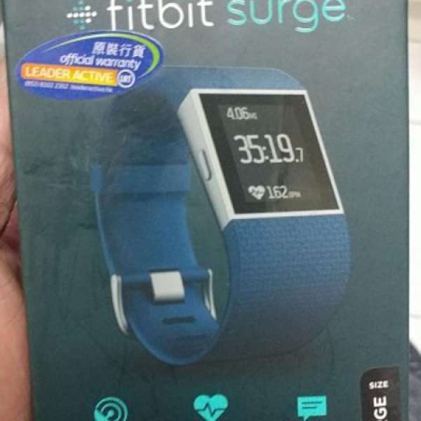 fitbit surge blue large 運動智能手錶