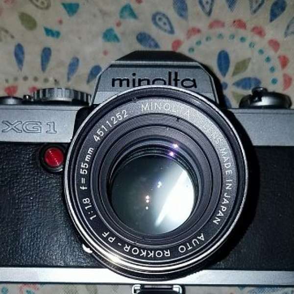 Minolta XG1 菲林相機  及　55/1.8　及 135/2.8 鏡頭 MC/MD