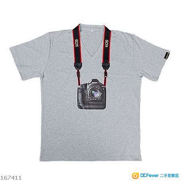 Canon EOS-1D X 別注版 Tee 花灰色 ( XL 碼) ** 全新  **
