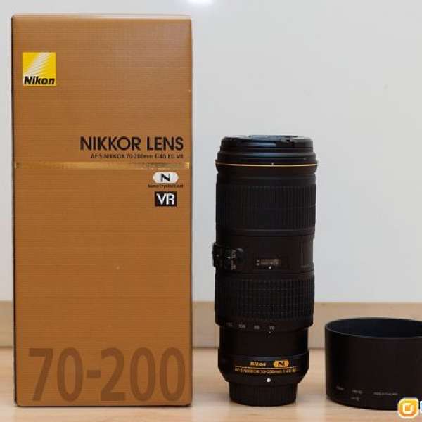 Nikon AF-S 70-200mm f4G ED VR (接近全新)
