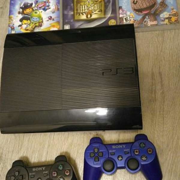 PS3 500GB 有盒 兩手掣 多game