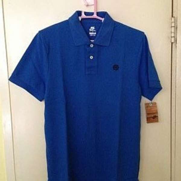 出售Nike Sportswear風車Logo男裝藍色Grand Slam Polo Shirt (Medium Size／中碼)