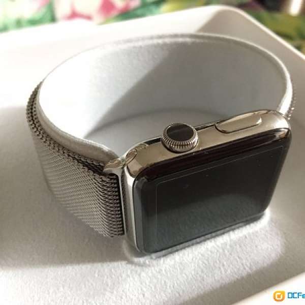放95%新apple watch series 2 stainless steel 42mm (銀色）