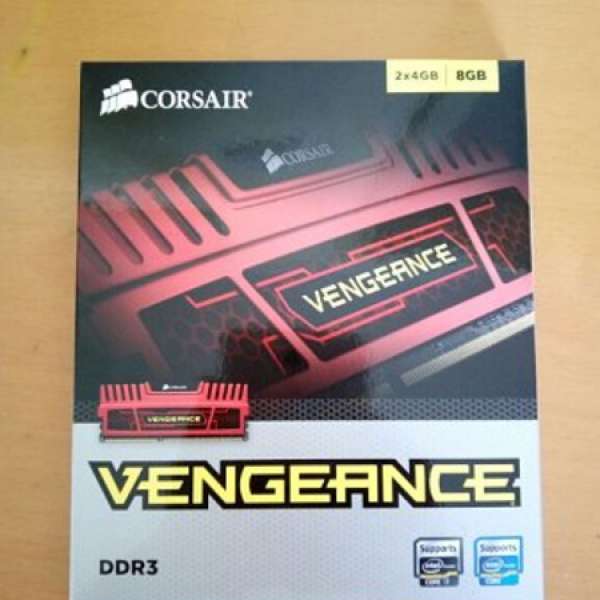 全新未開封<Corsair Vengeance>  DDR3 2166 (4G x2, 8G KIT)