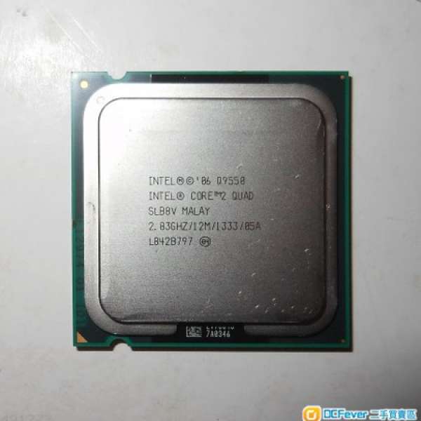 Intel Core 2 Quad Q9550 2.83GHz 12M 1333MHz LGA775 4核CPU!