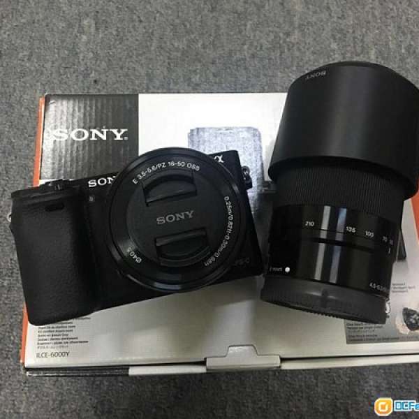 Sony A6000 kit 16-50 55-210 9成新 with set