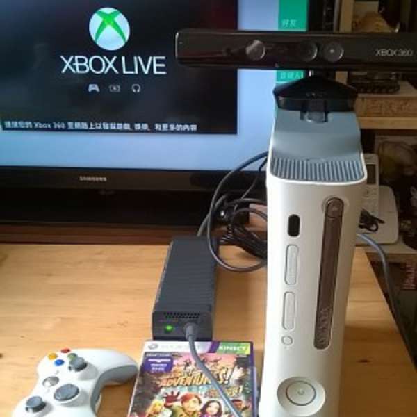 xbox360 + kinect + 3 games