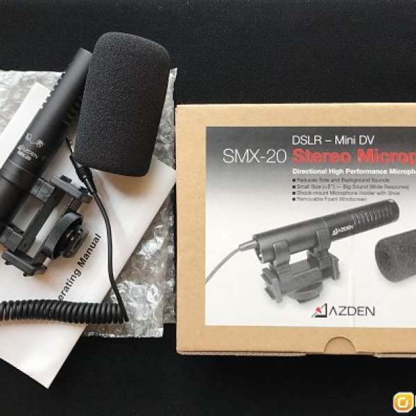 Azden SMX-20 立體聲指向性收音咪(日本製造)