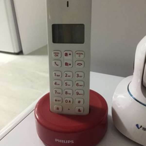 Philips cordless phone 無線電話 95%新 搬屋少用