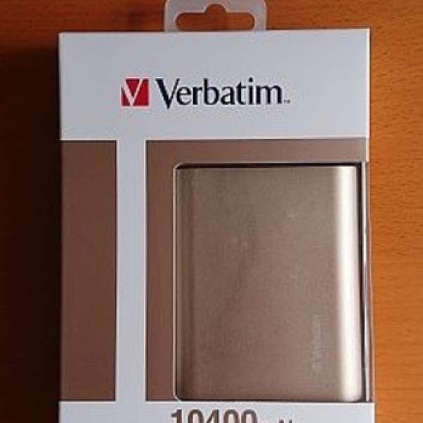 Verbatim 10400mAh Power Pack 外置電源充電器 (金色) 全新未拆，防拆貼完整。