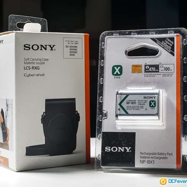SONY RX100全系列専用皮袋+X系列鋰離子充電池 100%NEW