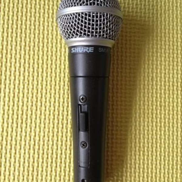 Shure SM58 Dynamic Vocal Mic 手咪  ( switch on/off )
