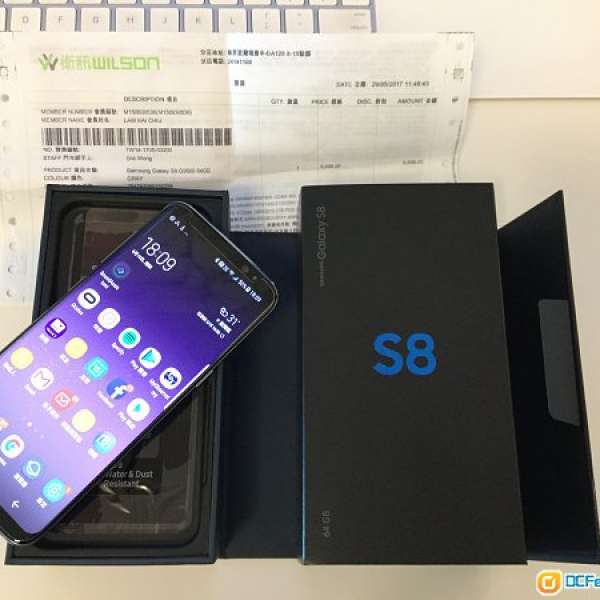 99.9% New Samsung S8 紫 (5月29日衛訊）