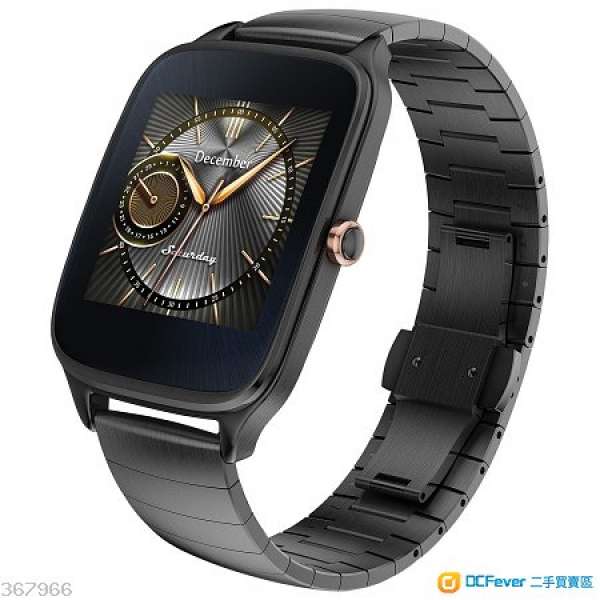 100%全新原裝水貨ASUS ZenWatch 2 (WI501Q)智能手錶Android Wear快充版金屬紳士黑