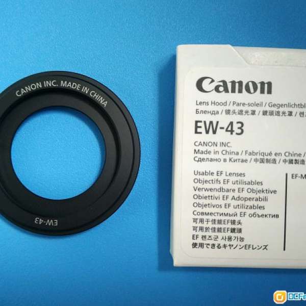 全新原裝 Canon EW-43 (EF-M 22mm f2 STM專用) 金屬遮光罩