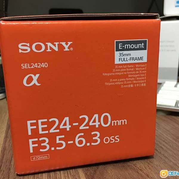 Sony SEL24240 FE 24-240mm F3.5-6.3 OSS 98%新