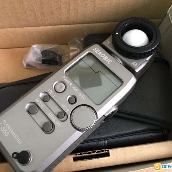 99% new Sekonic L-358 測光錶 合 Canon Nikon Sony 及其他品牌 Ching !