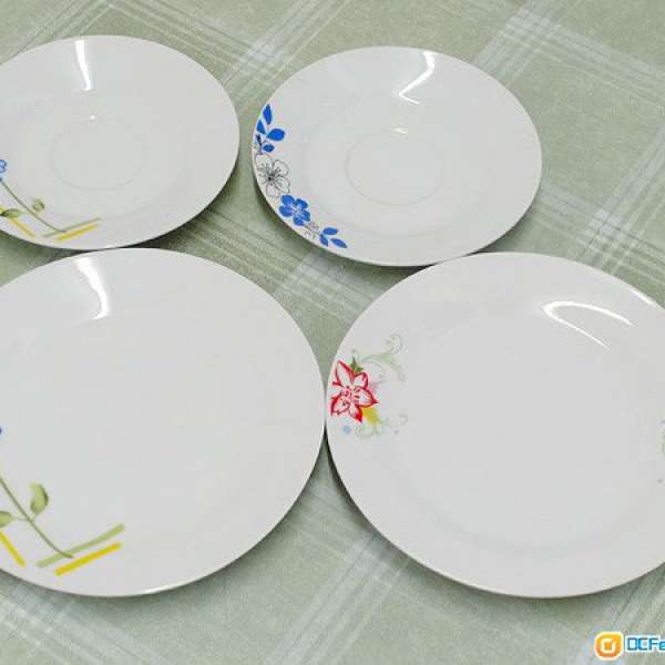 7.5吋 6吋 瓷碟 ceramic disc 餐碟 餐具 共4隻